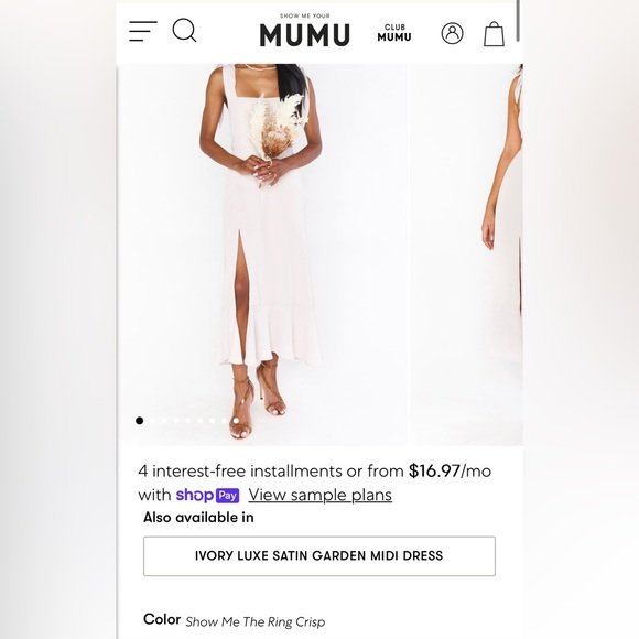 Show me your Mumu bridesmaid dress - Picture 3 of 6